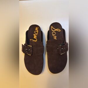 Sam Edelman Brown Suede Flats with Buckle